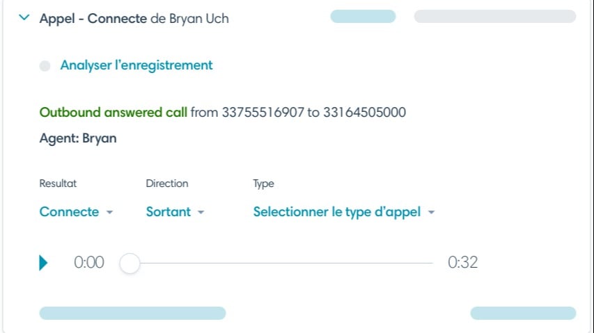 Journaux d'appels automatiques